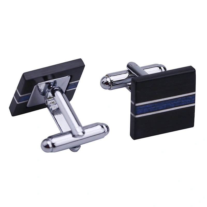 custom metal fashion tie clip and cufflink with custom logo for man