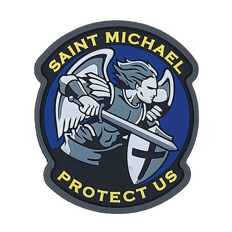 No Minimum Clothes Skull 3D Hook and Loop Custom Rubber Logo PVC Patch