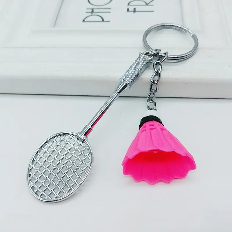 Simulation Metal Keychain Badminton Manufacturer of Keychains