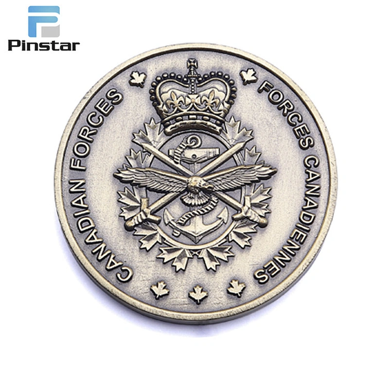 Good manufacturers factory selling crown / double sword and eagle logo gold coins