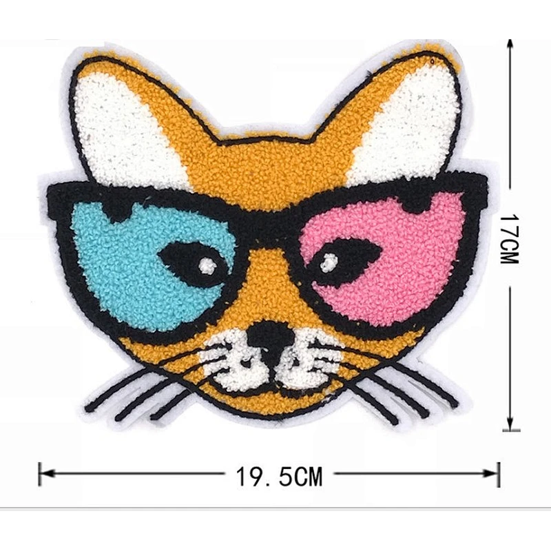 Bulk cute animal  iron-on  towel embroidery patches