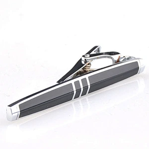 Promotional Stainless Steel Simple Skinny Silver Wholesale Tie Bar