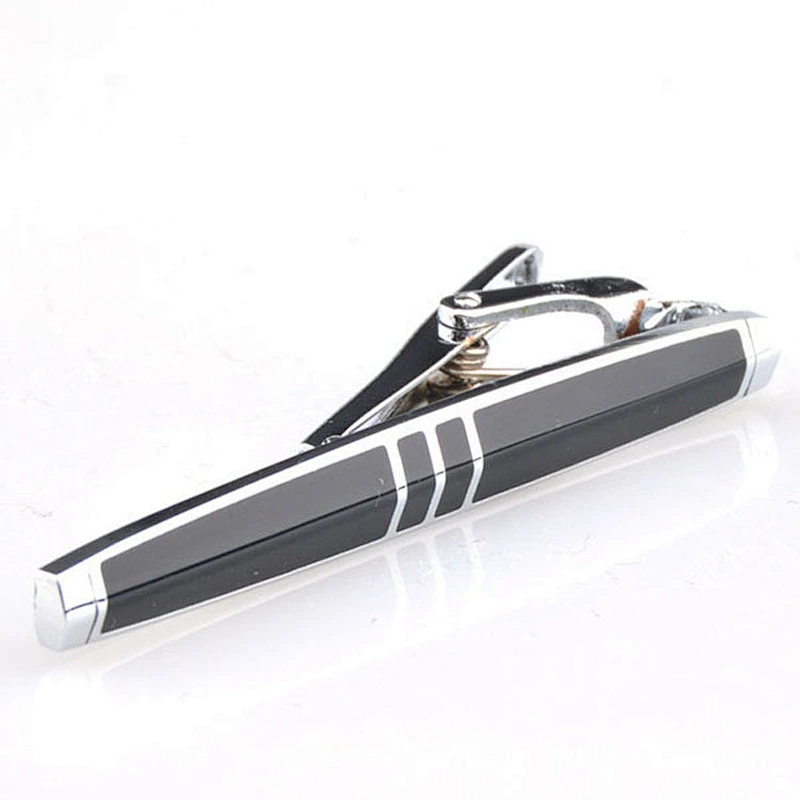 Promotional Stainless Steel Simple Skinny Silver Wholesale Tie Bar