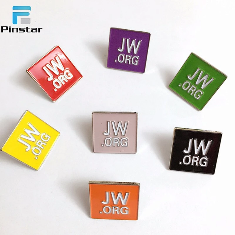 Wholesale Multi-colored Soft Enamel Tie Pin JW.ORG Lapel Pin Manufacturer