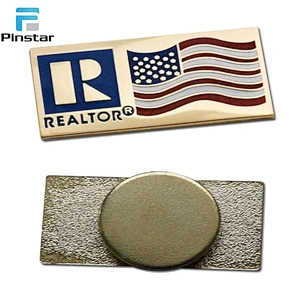 Custom Metal Pin Badge wholesale magnetic badges