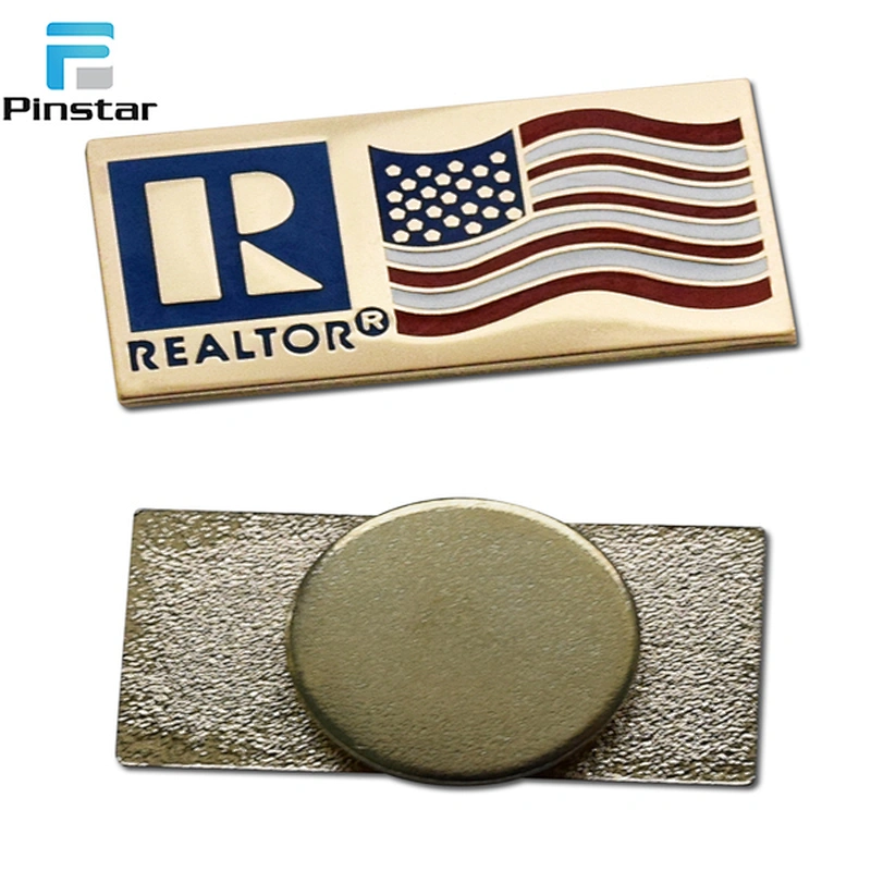 Custom Metal Pin Badge wholesale magnetic badges