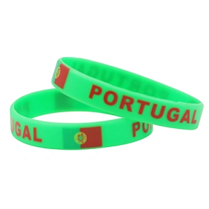 Promotional Eco-Friendly Country Usa Flags Rubber Silicone Bracelet