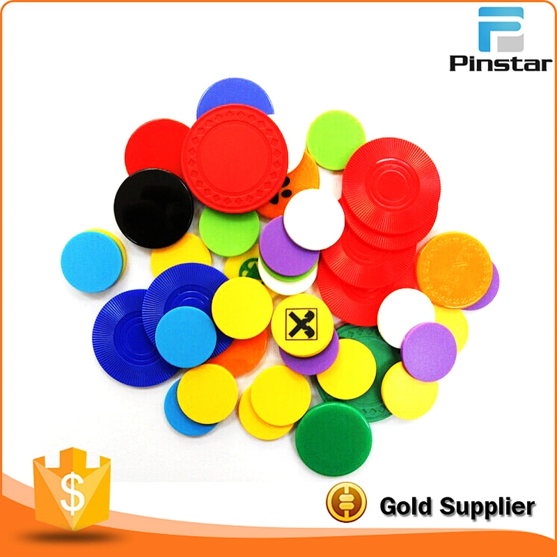 cheap wholesale blank colorful custom plastic token coin for game