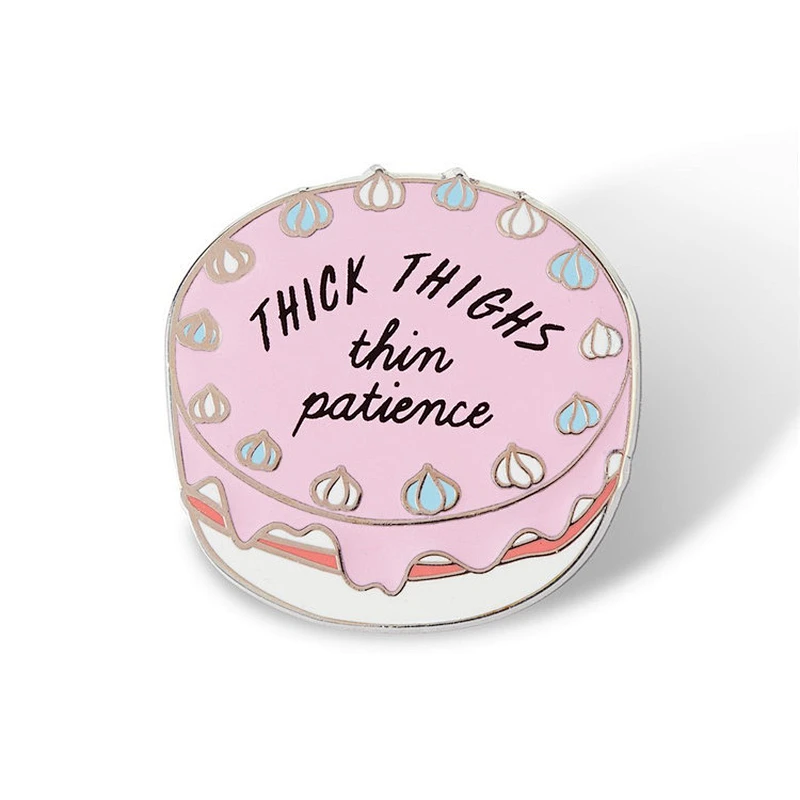 Birthday Cake enamel pin bdage