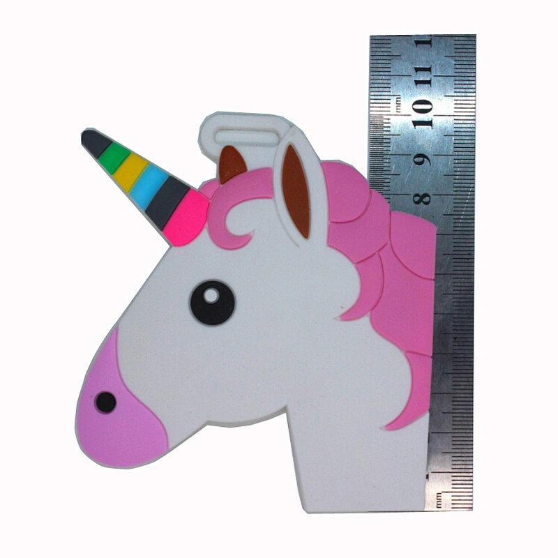 Unicorn Design Paper Card Custom Rubber Luggage Tag