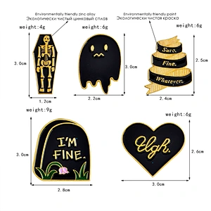 Promotion custom funny style metal enamel lapel pin