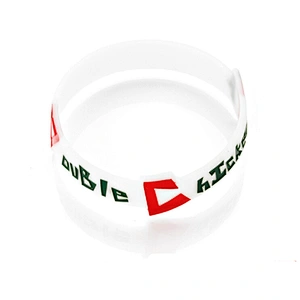 Low Price Cancer Awareness Irregular Peace Wristband Custom Silicone Bracelet