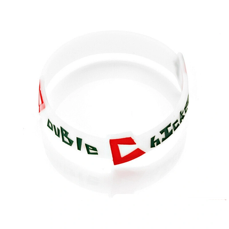Low Price Cancer Awareness Irregular Peace Wristband Custom Silicone Bracelet