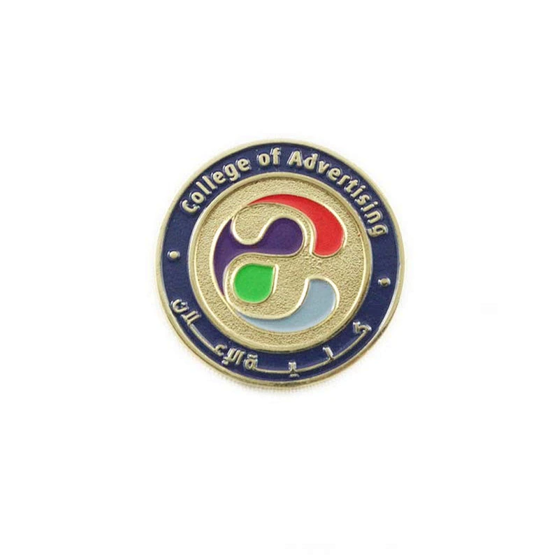 Suzhou Custom Soft Enamel Gold Plated Magnetic Lapel Pin
