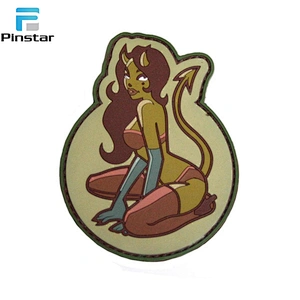 Low MOQ patches wholesale rubber badge custom pvc rubber patch