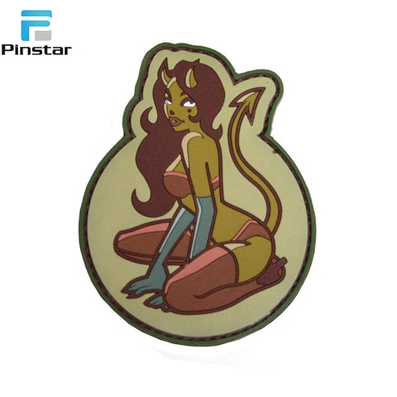 Low MOQ patches wholesale rubber badge custom pvc rubber patch