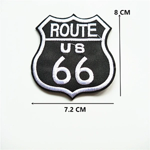 wholesale cheap fashion embroidered black and white patch