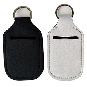 Diving Fabric Perfume Lipstick 30ml Hand Sanitizer Bottle with Holder Keychain