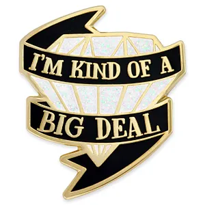 Nice design diamond shape lapel pin for cloth decoration