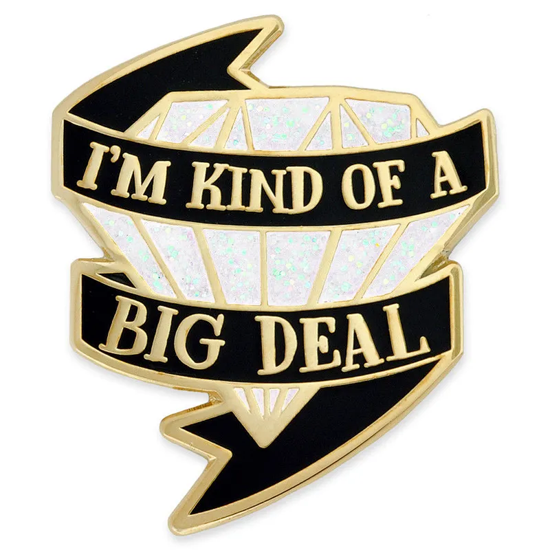 Nice design diamond shape lapel pin for cloth decoration