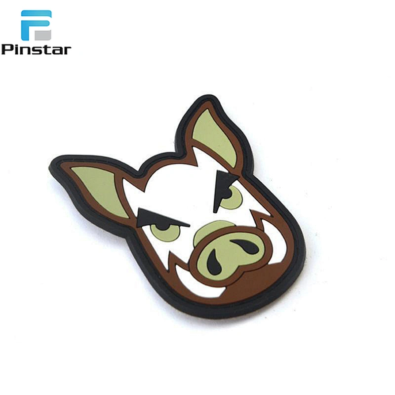 Manufacture patches Wholesale rubber badge Custom cartoon 3d pvc rubber patch