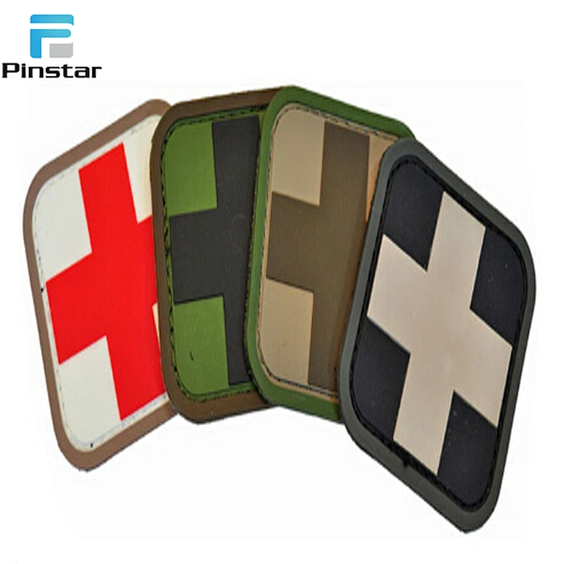 Low MOQ patches wholesale rubber badge custom pvc rubber patch