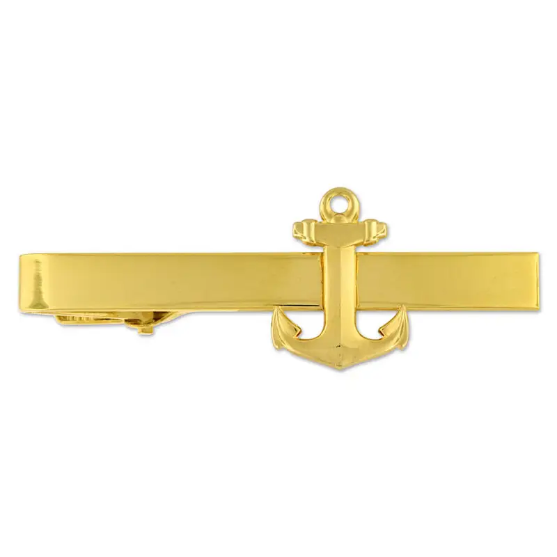 Personalized Silver Men Metal Stainless Steel Plain boat hook Custom Tie Clips