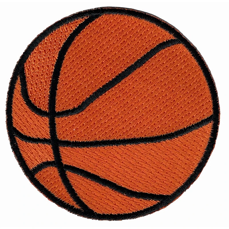 September Best Price China Supplier Basketball Embroidery Patch Iron on Cloth