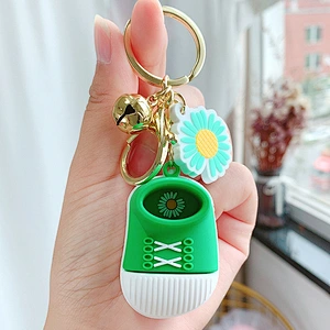 Cute Daisy Slippers Children's Shoe Pendant Wholesale Bag Keychain