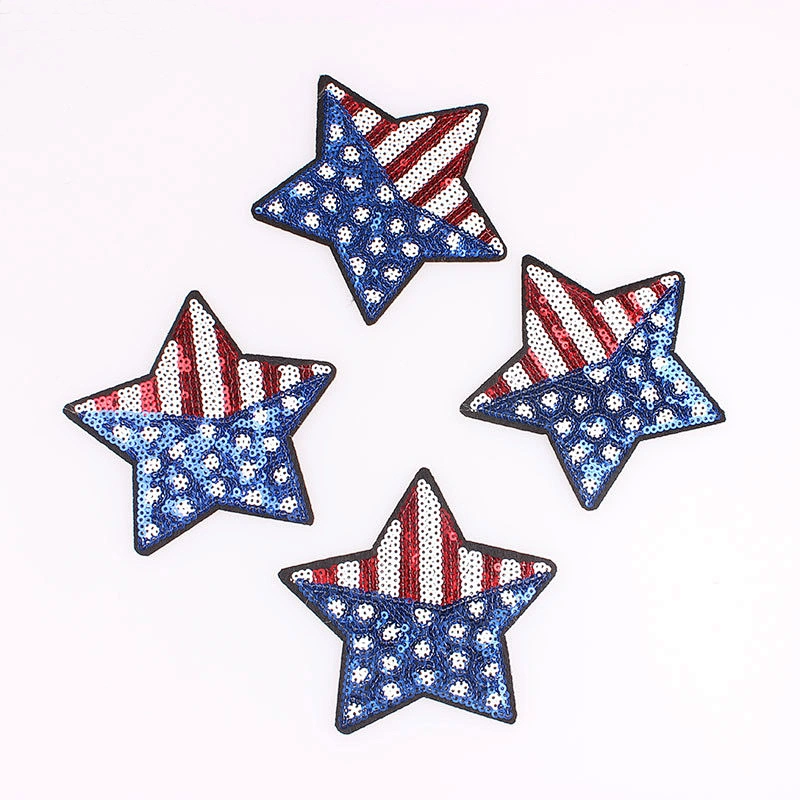 High quality feather custom embroidery patches for clothing