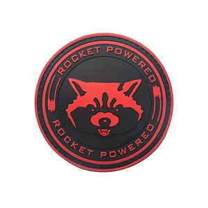 Wholesale In Stock Ruber Logo Patch Brown Bear Head Design 3D PVC Patch