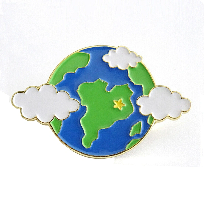 Suzhou Custom Soft Enamel Gold Plated Magnetic Lapel Pin