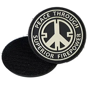 OEM round colorful custom camera rubber 3D soft pvc patch