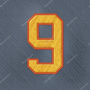 Number Embroidery Patch