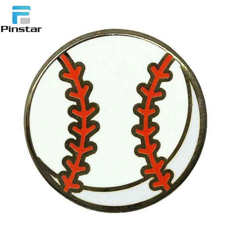 Custom Metal Soft Enamel Baseball Sport Lapel Pin Badge Manufacturers China