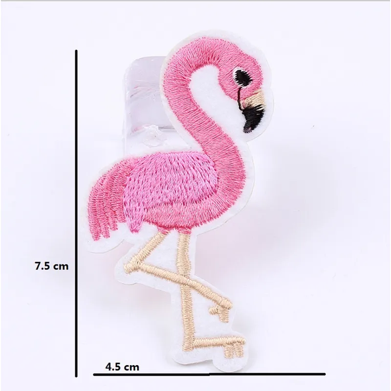 Bird Flamingo Design Iron on iron-on Patches
