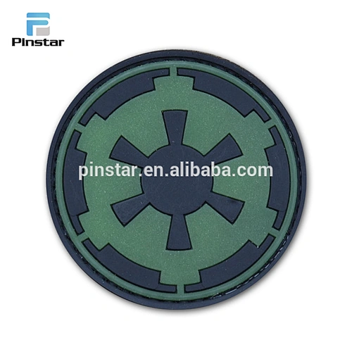PVC patch custom logo iron on patch rubber design for clothing
