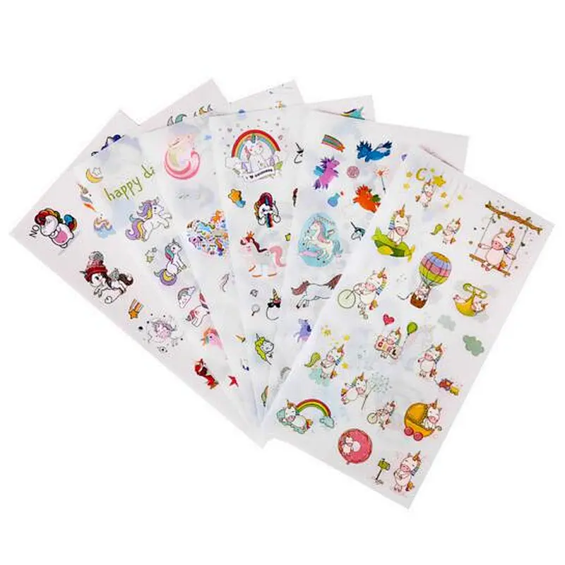 Laptop waterproof adhesive pvc printed printing die cut custom wall stickers