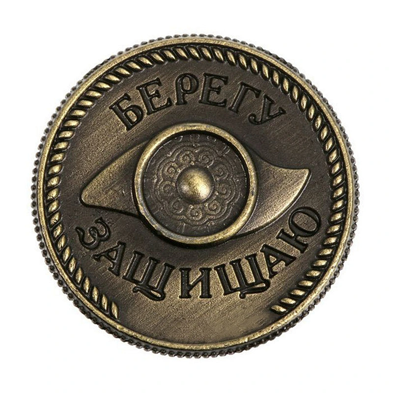 Custom Made Souvenir simple Antique engraved Metal Coin