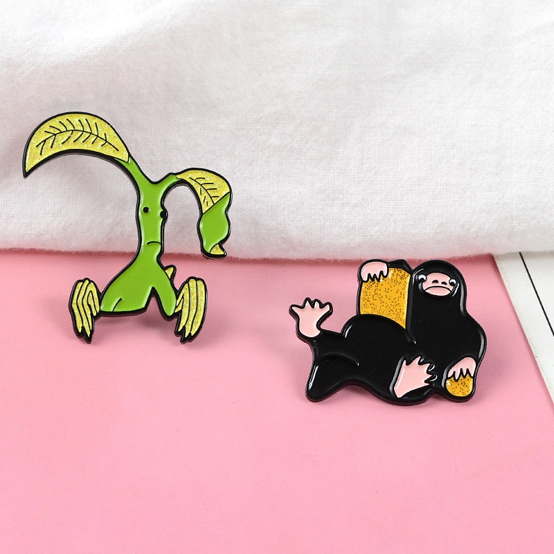 Cartoon Animal Enamel Pin Film Character Lapel Pin