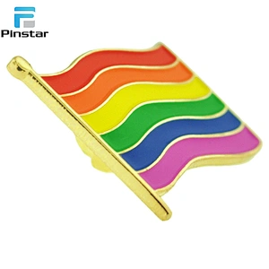 Rainbow Gay Pride Flag LGBT Enamel Lapel Pin