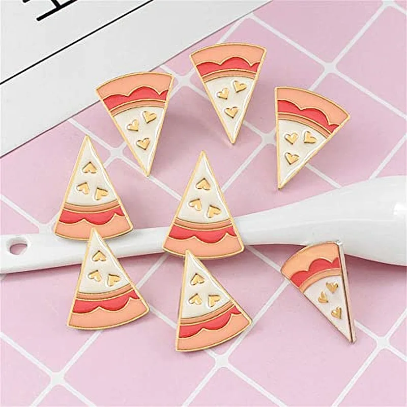 Pizza Enamel Pins Brooches Cartoon Brooch Badges for Bag Backpacks Jackets Hat Accessories Clothing Jewelry
