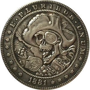 China supplier Wholesale skeleton custom metal antique challenge coins