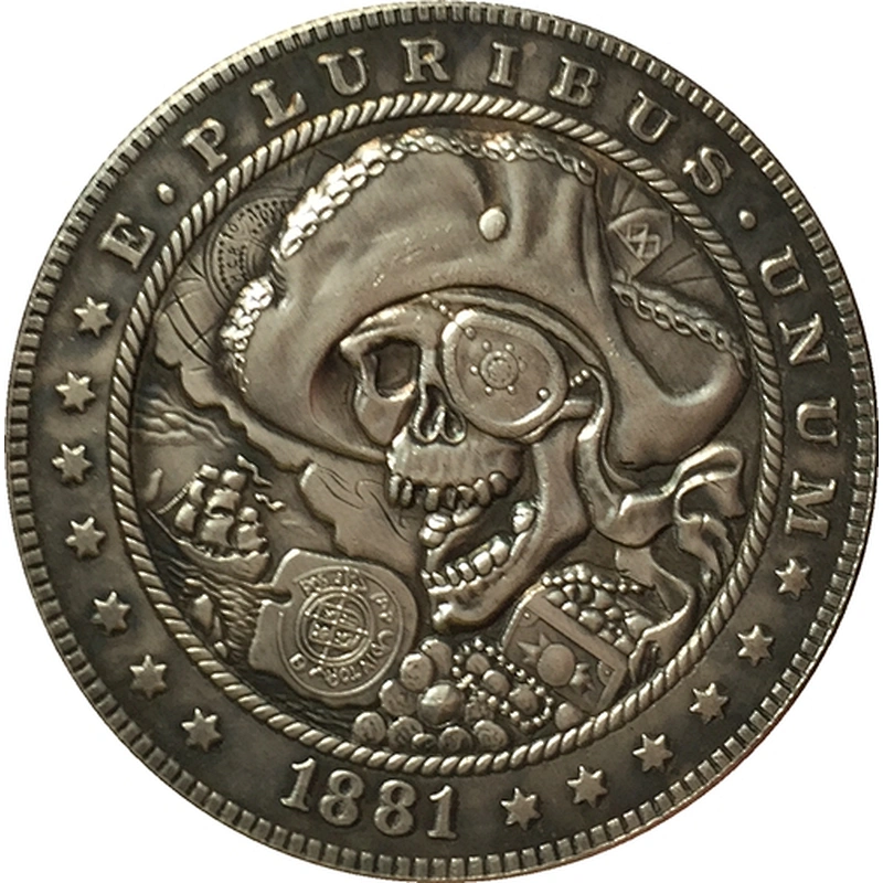 China supplier Wholesale skeleton custom metal antique challenge coins