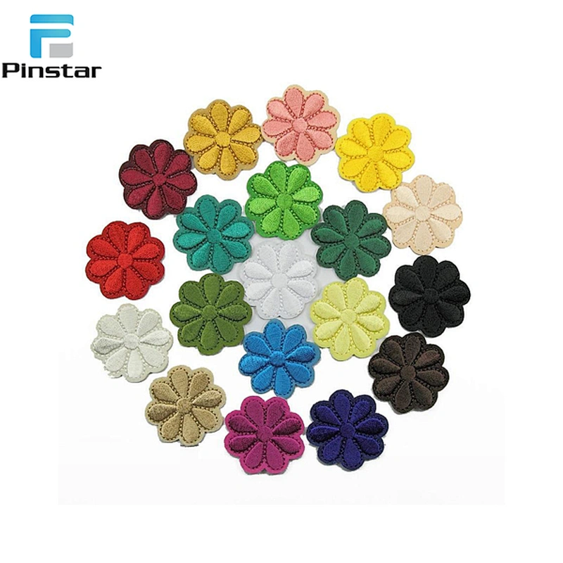 Low MOQ wholesale embroidery flower patch