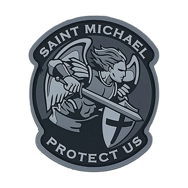 No Minimum Clothes Skull 3D Hook and Loop Custom Rubber Logo PVC Patch