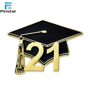 Fashion baseball cap custom hard enamel metal lapel pin badges for hat