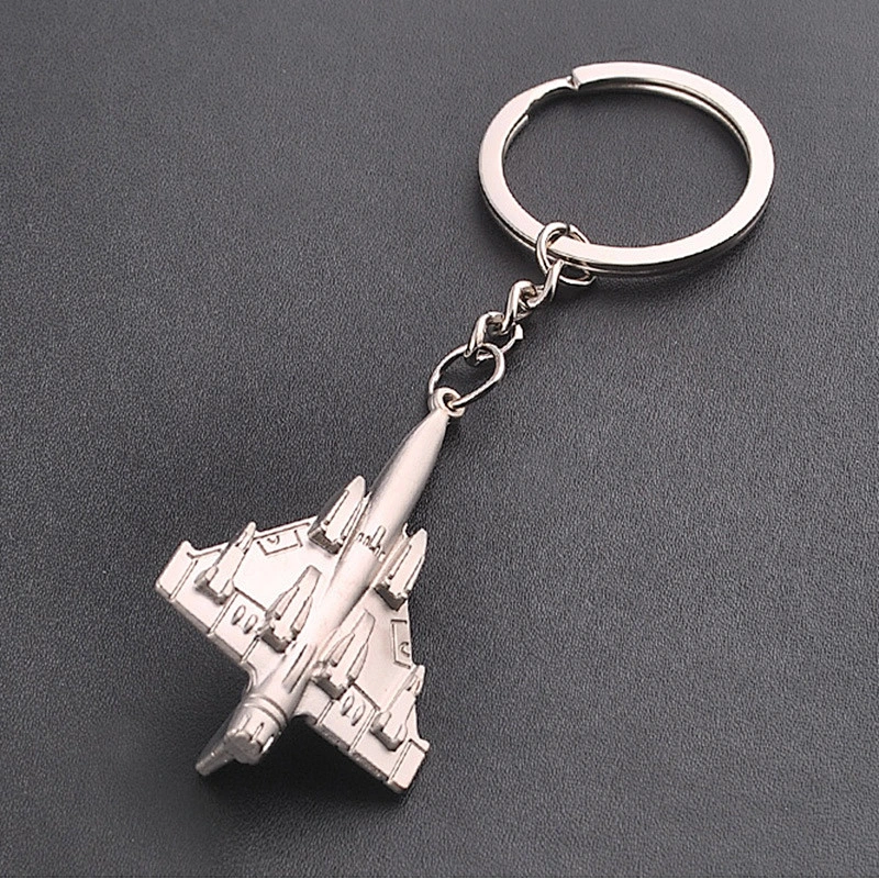 Bulk 3D metal airplane key chain for wholesale