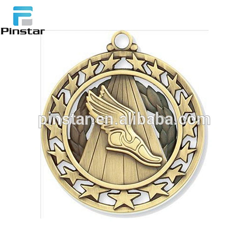 custom hight quality running medal and Wholesale metal medal