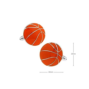 Wholesale Sell Custom Blank Fashion basketball Cufflinks For Men